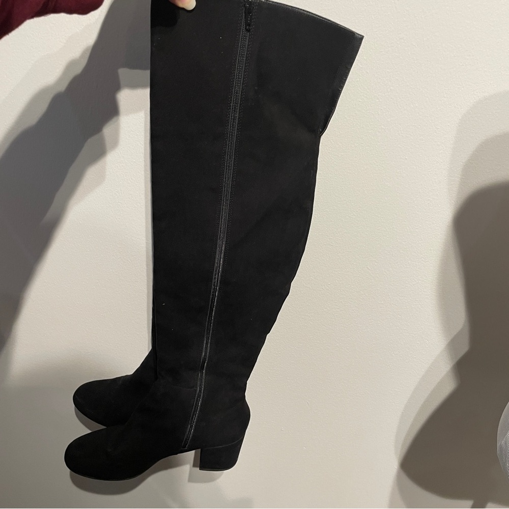 ASOS Black Over The Knee Winter Boot